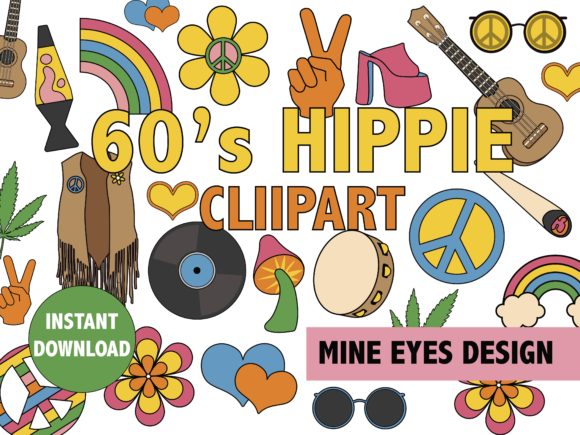 Download 60's Hippie Clipart - Hippie Collection
