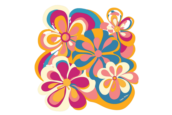 Download Hippie Flower Power Background Png - Hippie Collection