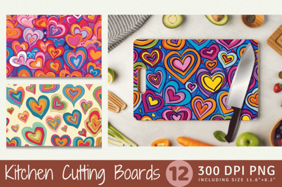 Download Cute Groovy Romantic Hippie Hearts - Hippie Collection